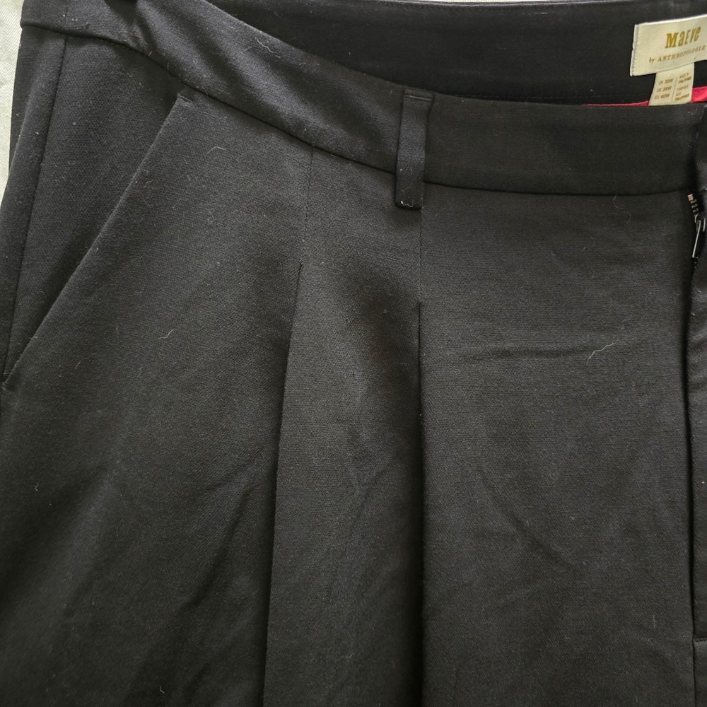 Maeve Black Cropped Pants - Picture 4 of 13